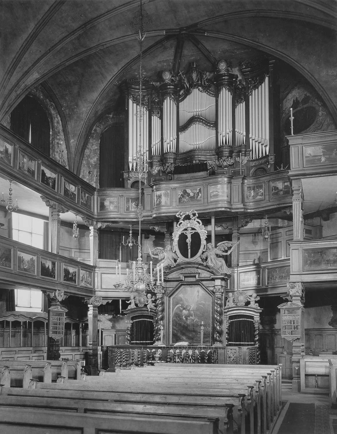Steinmeier-Orgel von 1909 mit Prospekt von 1778 (1944 zerstört)